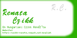 renata czikk business card